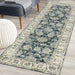 Likewise Matting silk road washable perla Blue Living Room Washable Rug.