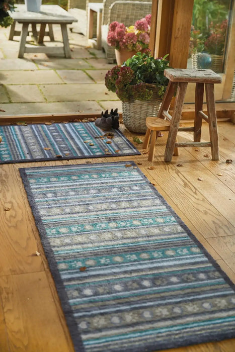 Hug Rug hug rug pet pet 80 Blue, Multicoloured Kitchen  Doormat Rug.