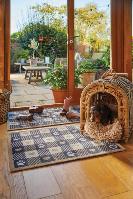 Hug Rug hug rug pet pet check Multicoloured Kitchen  Doormat Rug.