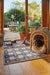 Hug Rug hug rug pet pet check Multicoloured Kitchen  Doormat Rug.