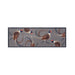 My Mats nylon indoor pheasant Brown, Grey, Multicoloured Kitchen  Washable Rug.