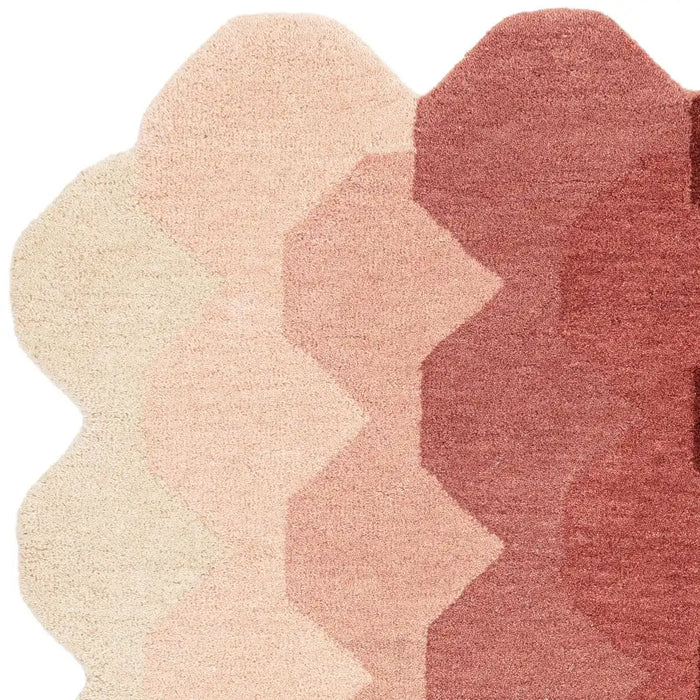Asiatic hive teal pink Pink, Cream Living Room Natural Fibre Rug.