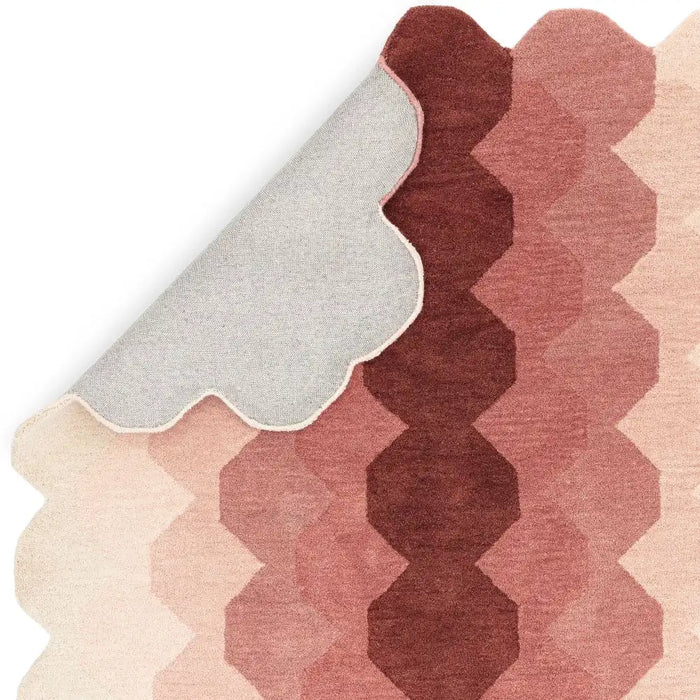 Asiatic hive teal pink Pink, Cream Living Room Natural Fibre Rug.