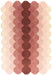 Asiatic hive teal pink Pink, Cream Living Room Natural Fibre Rug.
