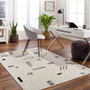 Surya pss piper 2356 white Cream Living Room  Rug.