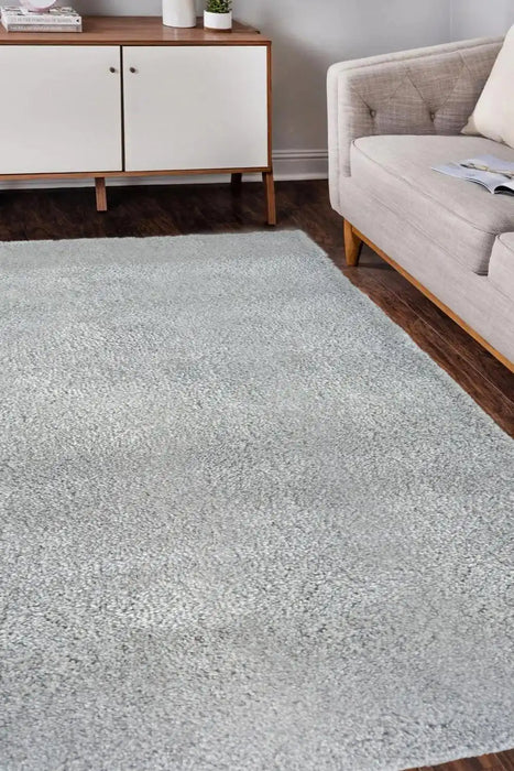 Simple Grey Rug Snug Melrose Plain Grey Rug | Stain Resistant & Hard-wearing ...