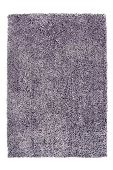 Homemaker snug melrose plain lilac Purple Living Room Geometric Rug.