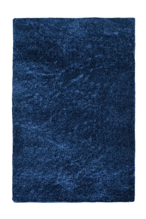 Homemaker snug melrose plain navy Blue, Navy Living Room Geometric Rug.