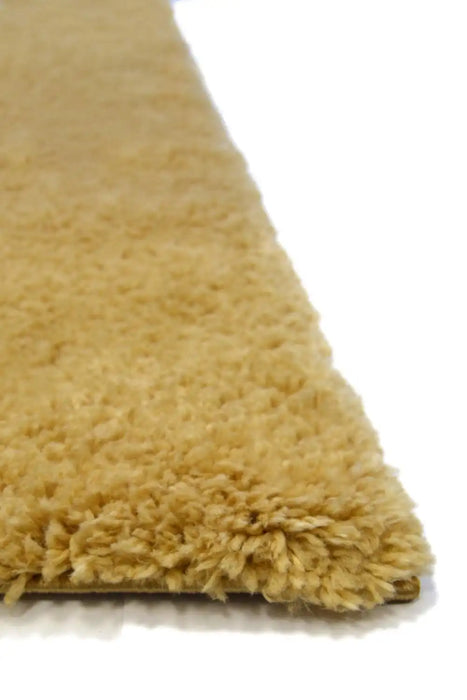 Homemaker snug melrose plain ochre Yellow Living Room Geometric Rug.