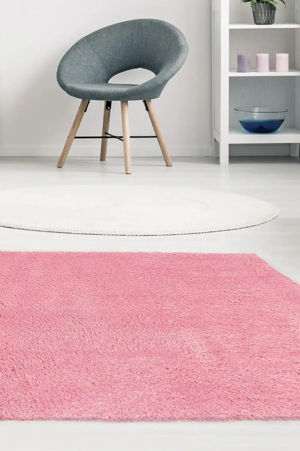 Snug Melrose PLAIN PINK Pink Rug — RugsDirect Online