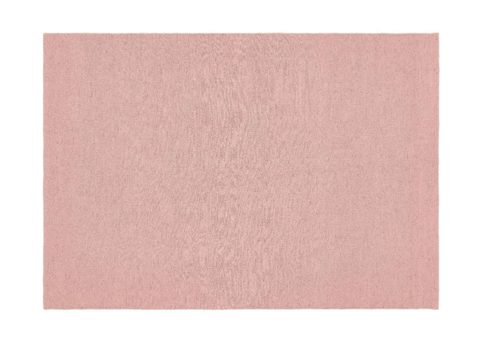 Origins hug rug woven plain rose Pink Living Room Flat Weave Rug.