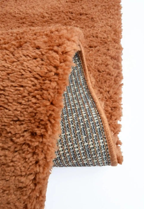 Homemaker snug melrose plain terra Teal Living Room Geometric Rug.
