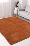 Homemaker snug melrose plain terra Teal Living Room Geometric Rug.