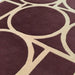 Asiatic metro plum Purple, Red Living Room Wool Rug.