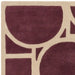 Asiatic metro plum Purple, Red Living Room Wool Rug.