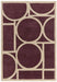 Asiatic metro plum Purple, Red Living Room Wool Rug.