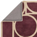 Asiatic metro plum Purple, Red Living Room Wool Rug.