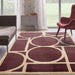 Asiatic metro plum Purple, Red Living Room Wool Rug.