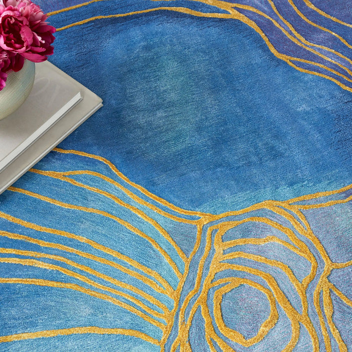 Blue Prisma Rug Prismatic PRS32 Blue Gold Rugs - Buy PRS32 Blue Gold Rugs Online from ...