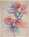 Nourison prismatic prs34 ivory Ivory, Multicoloured Living Room Wool Rug.