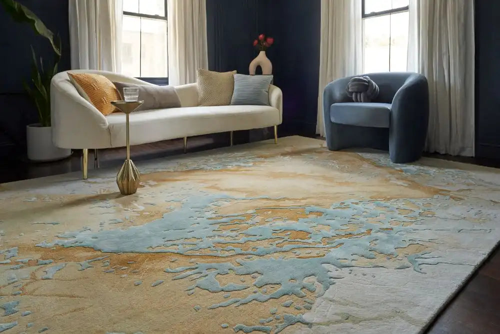 Prs33 Rug Prismatic PRS36 Sand Blue Rugs - Buy PRS36 Sand Blue Rugs Online from ...