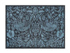 Turtle Mat morris and co pure strawberry thief blue Blue Outdoor  Washable Rug.