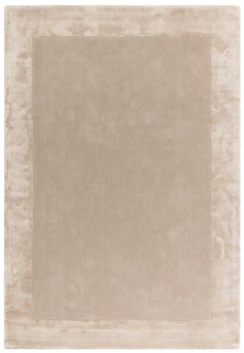 Asiatic ascot putty Beige Living Room Wool Rug.