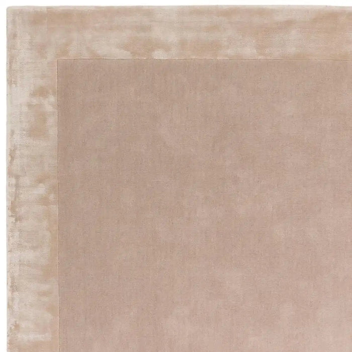 Asiatic ascot putty Beige Living Room Wool Rug.