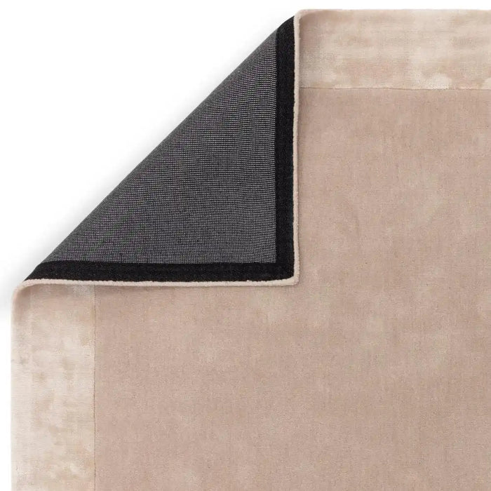 Asiatic ascot putty Beige Living Room Wool Rug.