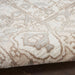 Nourison quarry qua05 beige Beige Living Room Moroccan Rug.