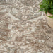 Nourison quarry qua05 beige Beige Living Room Moroccan Rug.