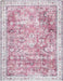 Likewise Matting silk road washable rada Pink Living Room Washable Rug.