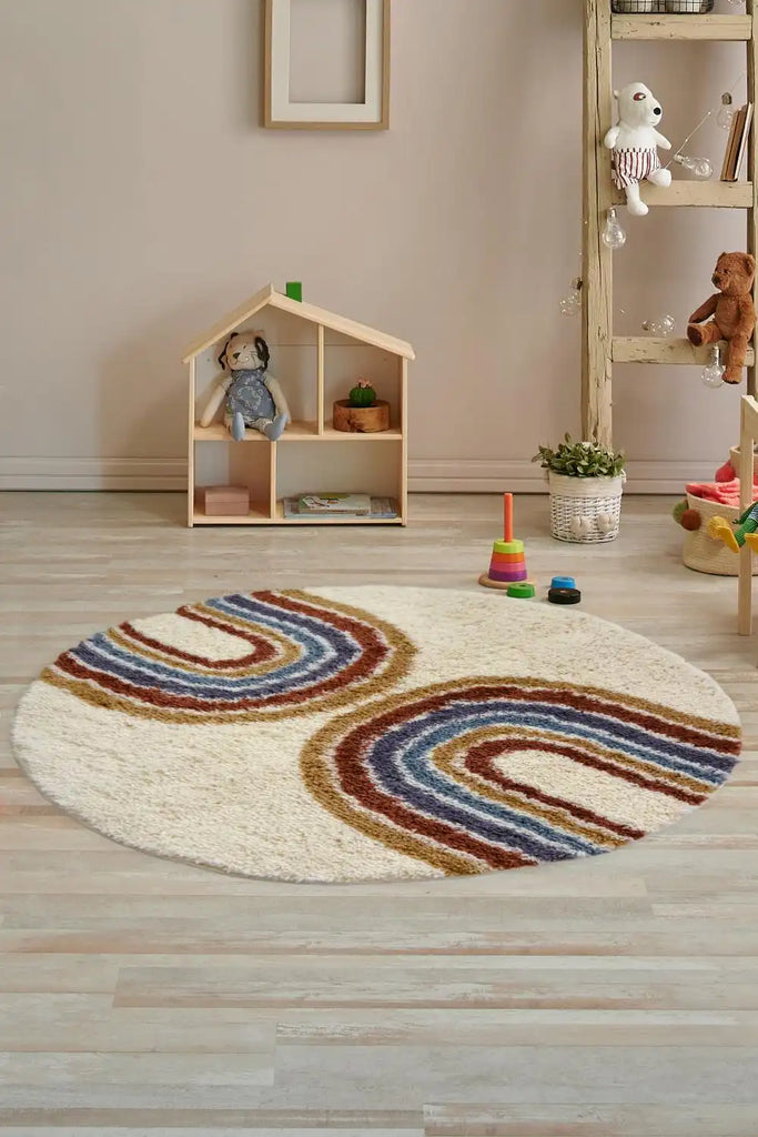 Snug Melrose RAINBOW Ivory, Multicoloured Rug — RugsDirect Online