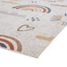 Think Rugs vida washable rainbow sun Multicoloured Bedroom  Washable Rug.