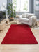 My Mats buddy red Red Living Room Shaggy Rug.