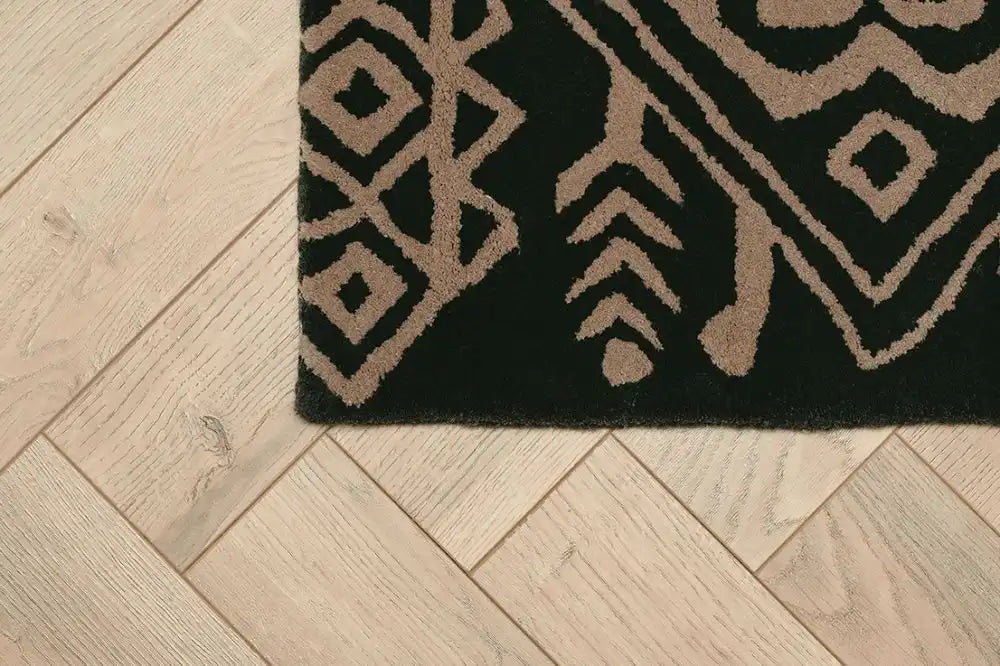 Woven Edge woven edge runners regalia c3 charcoal Brown, Grey Living Room Wool Rug.