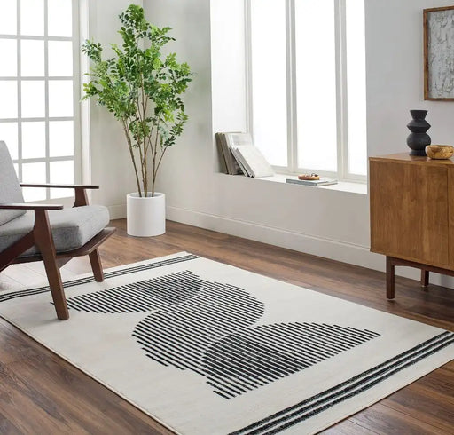 Surya pss reily 2364 grey Cream Living Room  Rug.