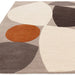 Asiatic reef rf24 mid century grey Grey, Multicoloured Living Room Wool Rug.