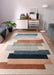 Asiatic reef rf32 stacks green Multicoloured, Cream Living Room Wool Rug.