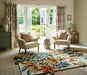 Sanderson sanderson robins wood russet brown 146501 Multicoloured Living Room Wool Rug.