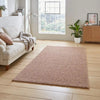 Think Rugs bali rose Pink Living Room Shaggy Rug.