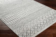 Surya elz rosemary 2369 grey Grey Living Room Geometric Rug.