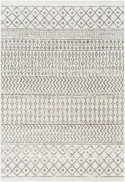 Surya elz rosemary 2369 grey Grey Living Room Geometric Rug.