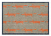 Turtle Mat scion running mr fox Beige, Orange Kitchen  Washable Rug.