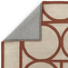 Asiatic metro rust Beige, Orange Living Room Wool Rug.