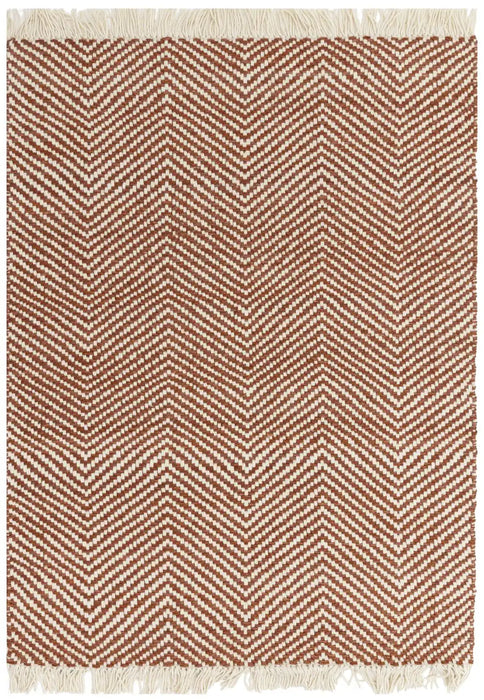 Asiatic vigo rust Orange Living Room Wool Rug.