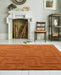 Asiatic maze asiatic rust Orange Living Room Wool Rug.