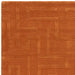 Asiatic maze asiatic rust Orange Living Room Wool Rug.