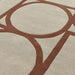 Asiatic metro rust Beige, Orange Living Room Wool Rug.
