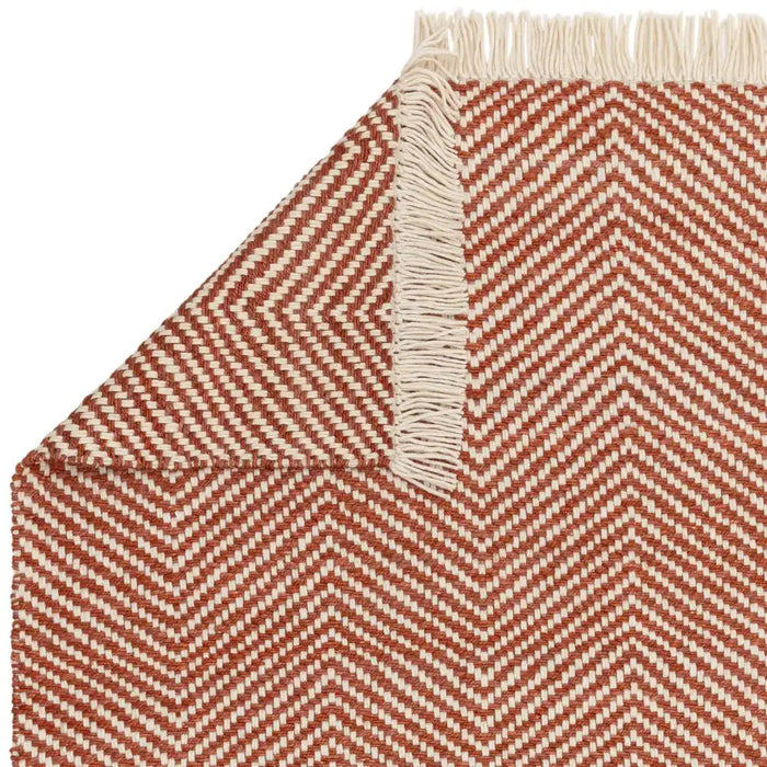 Asiatic vigo rust Orange Living Room Wool Rug.